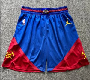 NBA Denver Nuggets 2022-23 city shorts bleu